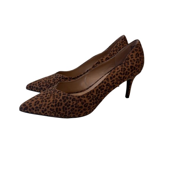 CATO COMFORT Women SZ 9W Leopard Print Pointed Toe Stiletto Heels - Picture 15 of 16